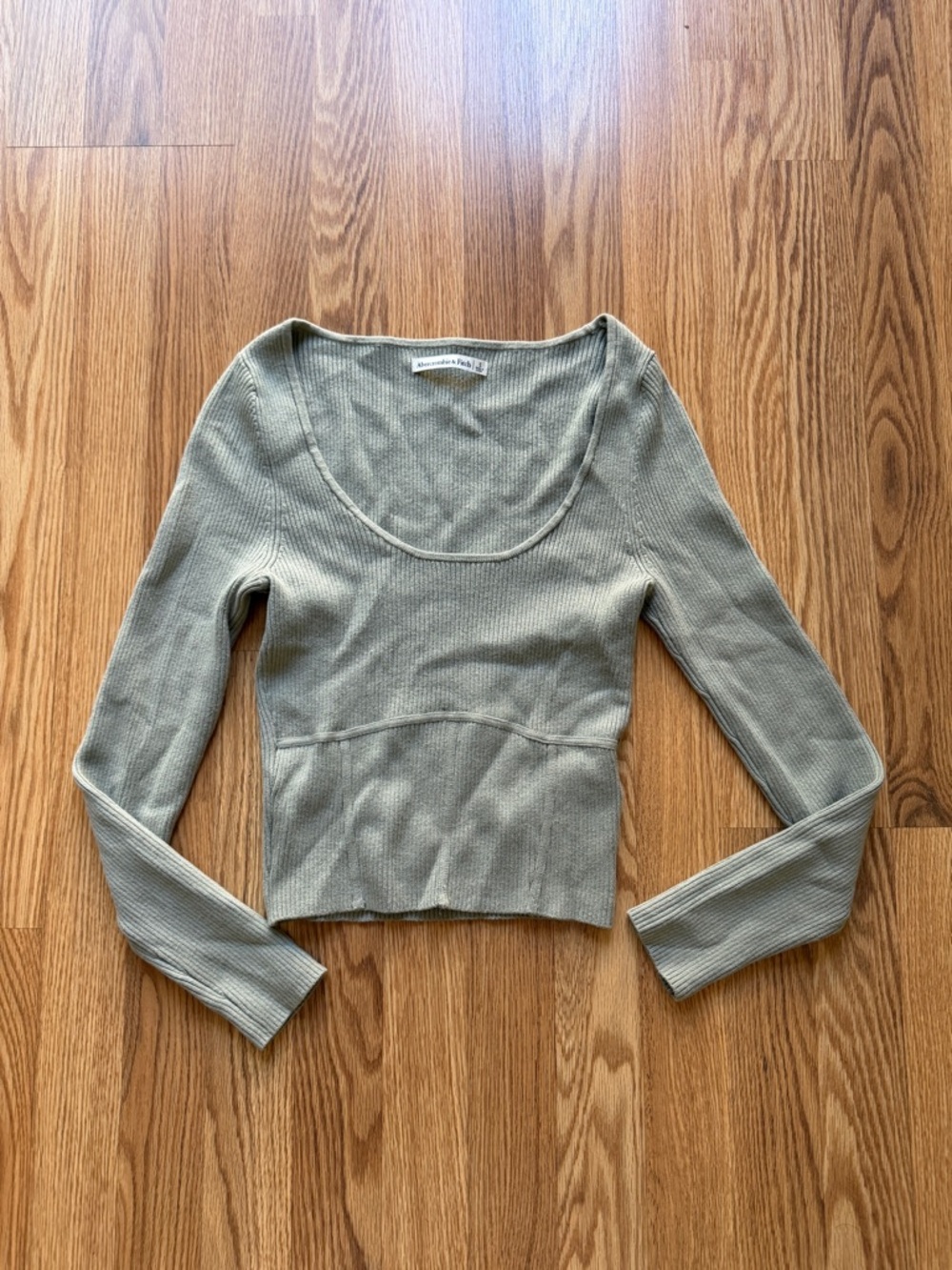 Abercrombie and fitch sage green corset top